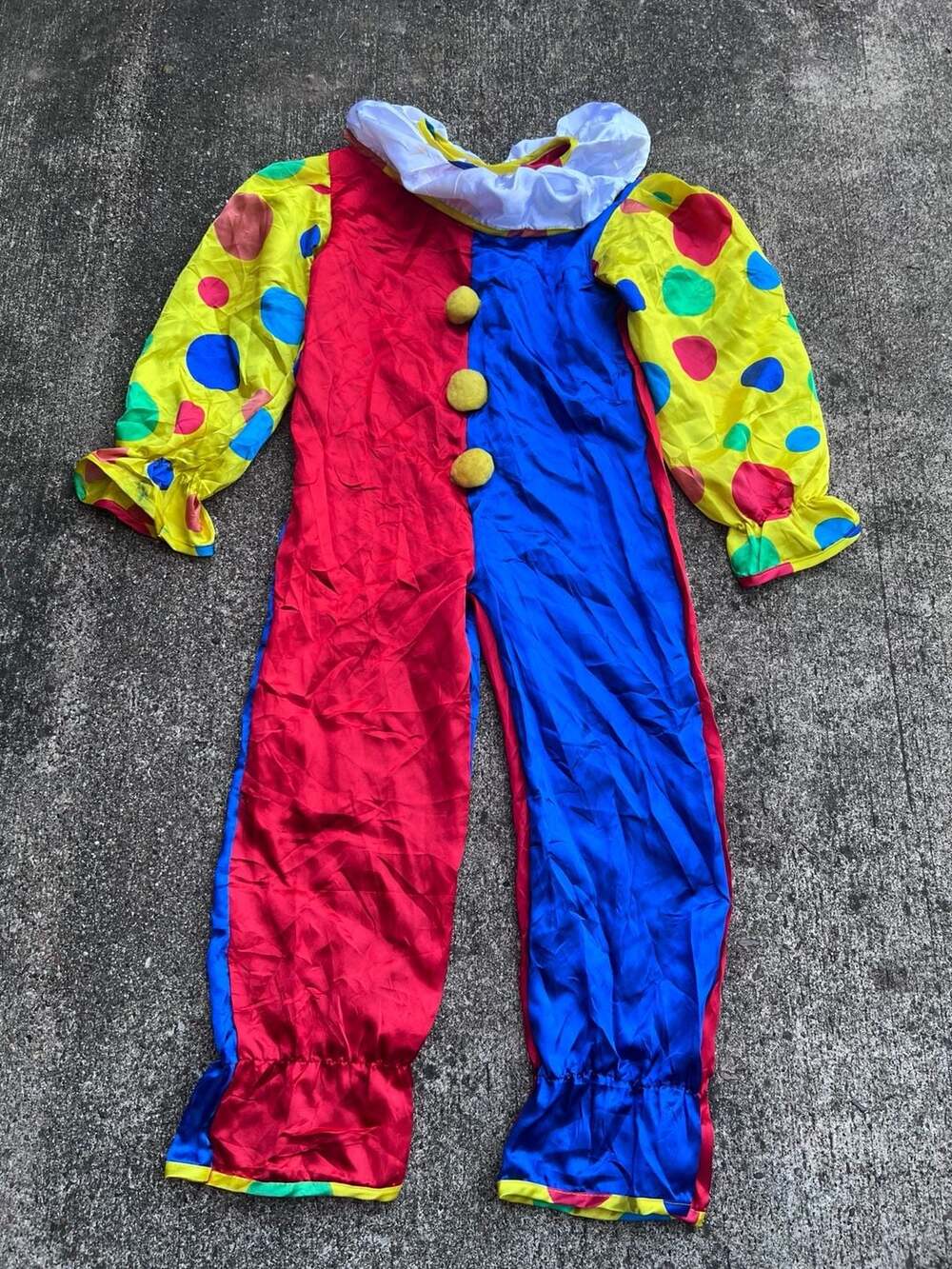 Rubies Clown Costume Size Small Multicolor Circus